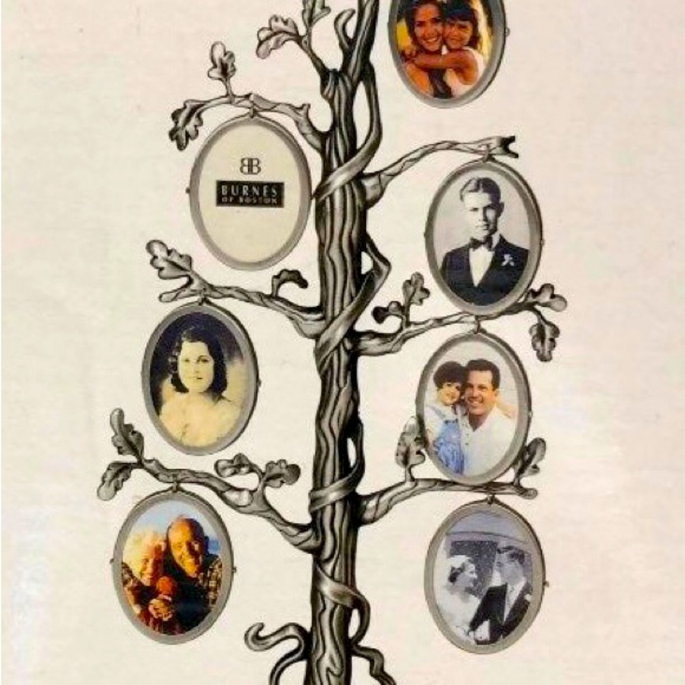 Cottagecore Woodland Vine & Tree Pewter Family Tree / 3D Photo Frame NIB 🌳